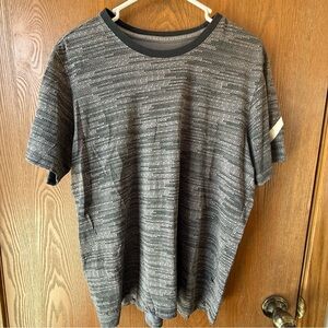 Nike, Men's Black and Gray Short Sleeve Tee, Size Large